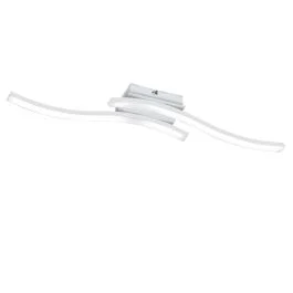 Plafoniera led 2 bacchette ondulate 56x9xh.7 cm, smd led integrato 2 x 5 watt - Illuminazione