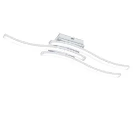 Plafoniera led 3 bacchette ondulate 56x12,2xh.7 cm, smd led integrato 3 x 5 watt - Illuminazione