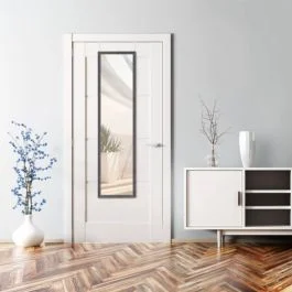 Specchio bea da parete/porta cm 30x120 nero - Utensileria e ferramenta