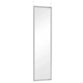 Specchio bea da parete/porta cm 30x120 argento - Utensileria e ferramenta