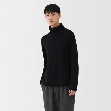 Maglione dolcevita in cashmere da uomo