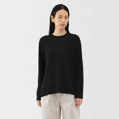 Maglione girocollo in cashmere da donna