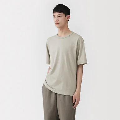 T-shirt in jersey di cotone biologico da uomo