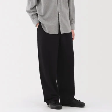Pantaloni Comfort Fit in misto cashmere riciclato da uomo