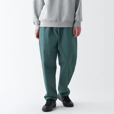 Pantaloni in misto cotone dal taglio rilassato - Uomo