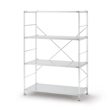 Scaffale acciaio largo 4 ripiani - Arredamento