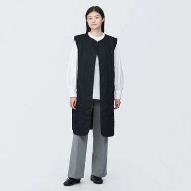 Gilet lungo imbottito Kapok da donna