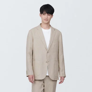 Blazer da uomo in lino