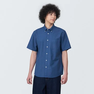 Camicia Oxford lavata button down 19076 - Uomo