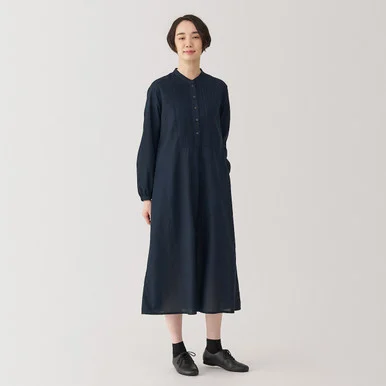 Abito da donna in voile di cotone a maniche lunghe