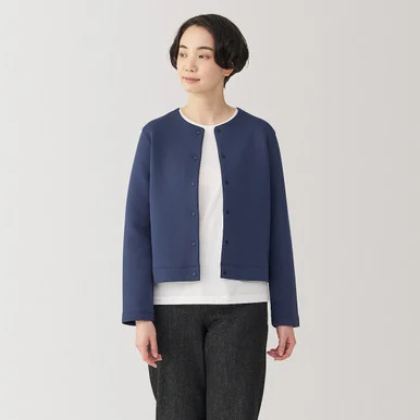 Cotton Blend Long Sleeve Cardigan 19755 - Donna