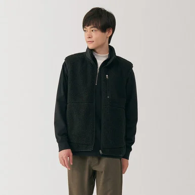 Gilet in pile riciclato Boa uomo