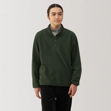 Pullover in pile boa riciclato da uomo