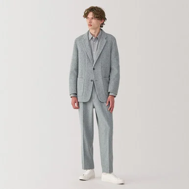 Pantaloni in mistura di cashmere riciclato da uomo
