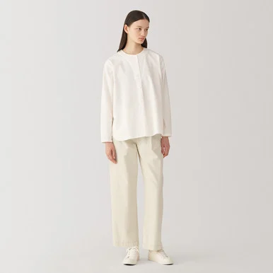Pantaloni in miscela di washi da donna