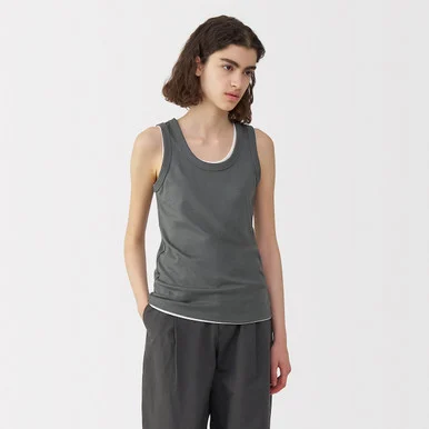 Gilet in lino e cotone da donna