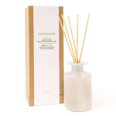 Diffusore a bastoncini al tè verde e alla citronella - 175 ml