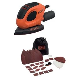 Black+decker Levigatrice angolare Mouse 55W - Utensileria e ferramenta