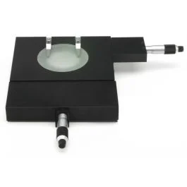 Platina mobile con regolazione mediante viti macro e micrometrica - Optika