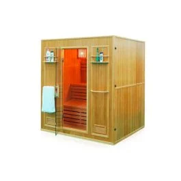 Sauna 4 postazioni da interni a vapore con porta in vetro - Quirumed