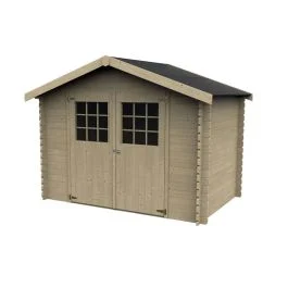 Decor et jardin Casetta da giardino Decore et Jardin Flosova, in legno di abete,H232xL317xP213 cm - Giardino e terrazzo