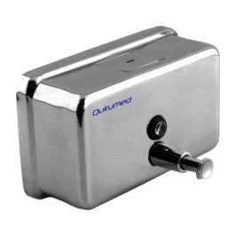 Dispenser Sapone orizzontale, 1000 ml, acciaio inox - Quirumed