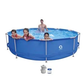 Avenli Piscina fuori terra tonda ⌀ 360xh76 cm con pompa filtro da 1136 l/h - Giardino e terrazzo