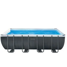 Intex Piscina fuori terra xtr frame 549x274x132, pompa a sabbia, scaletta e telo di copertura - Giardino e terrazzo