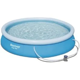 Bestway Piscina fuori terra tonda autoportante fast set 366x76cm - Giardino e terrazzo