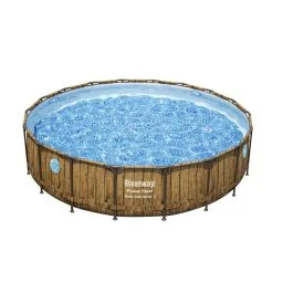 Bestway Piscina tonda con oblo' 549xH.122 cm - Giardino e terrazzo