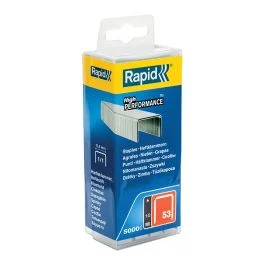 Rapid Graffe fini zincate n°53 10 mm, confezione 5000 pz - Utensileria e ferramenta
