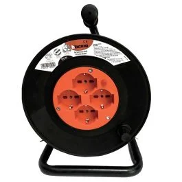 Avvolgicavo BTicino 15 m 4 prese Schuko - Elettricità e automazioni