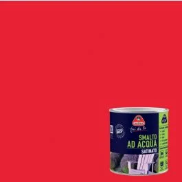 Smalto ad acqua per interni/esterni rosso ciliegia lt.0,5 - Vernici