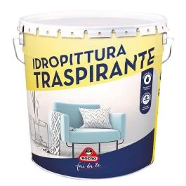 Boero Idropittura traspirante bianca, elevata traspirabilità, resa 9 m²/lt, 14 lt - Vernici