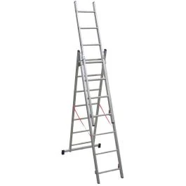 Facal Scala trasformabile stilo 3x7, altezza 2,02/4,26 m, portata max 150 kg - Edilizia e falegnameria