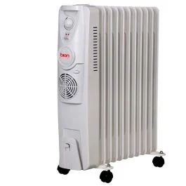 Bion Radiatore ad olio 11 elementi bento 2500 watt, termostato regolabile - Bagno, idraulica e termoidraulica