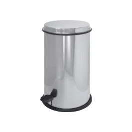 Cestino in acciaio inox con coperchio e pedale - Fricosmos