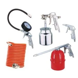 Newton Kit accessori per compressore composta da 4 pezzi + tubo spiralato 5 metri - Utensileria e ferramenta