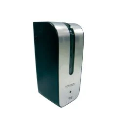 Dispenser di sapone automatico verticale, argento e nero - Mediclinics