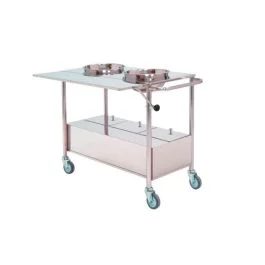 Carrello con struttura in acciaio inox per sala gessi - Inmoclinic