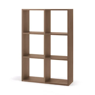 Scaffalatura noce 3x2 - Arredamento