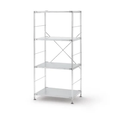 Scaffale acciaio stretto 4 ripiani - Arredamento