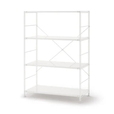 Scaffalatura in acciaio grigio chiaro - Ampia, Media
