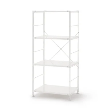 Scaffalatura in acciaio grigio chiaro - Stretta, Media