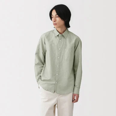 Camicia misto canapa da uomo