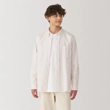 Camicia button down in Oxford lavato da uomo…