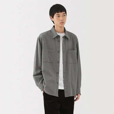 Giacca camicia in flanella - Uomo