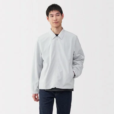 Giacca Harrington idrorepellente in poliestere riciclato da uomo