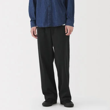 Pantaloni 2 in 1 stretch a spina di pesce elasticizzati in vita da uomo