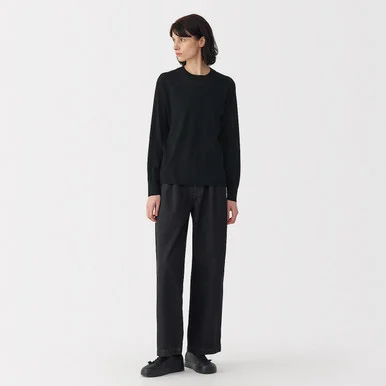 Maglia da donna in cotone a maglia fine